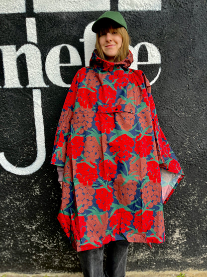 Danepackit Rainponcho Dk Red MAXIBERRY
