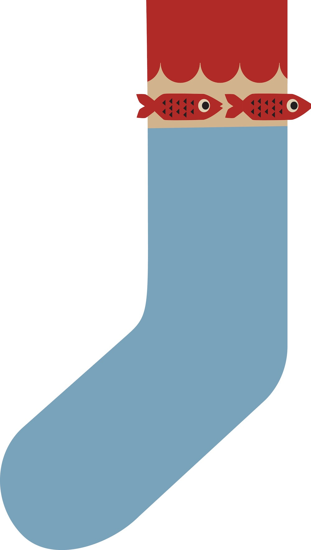 Danalvhild Cashmere Socks Light Blue FISH