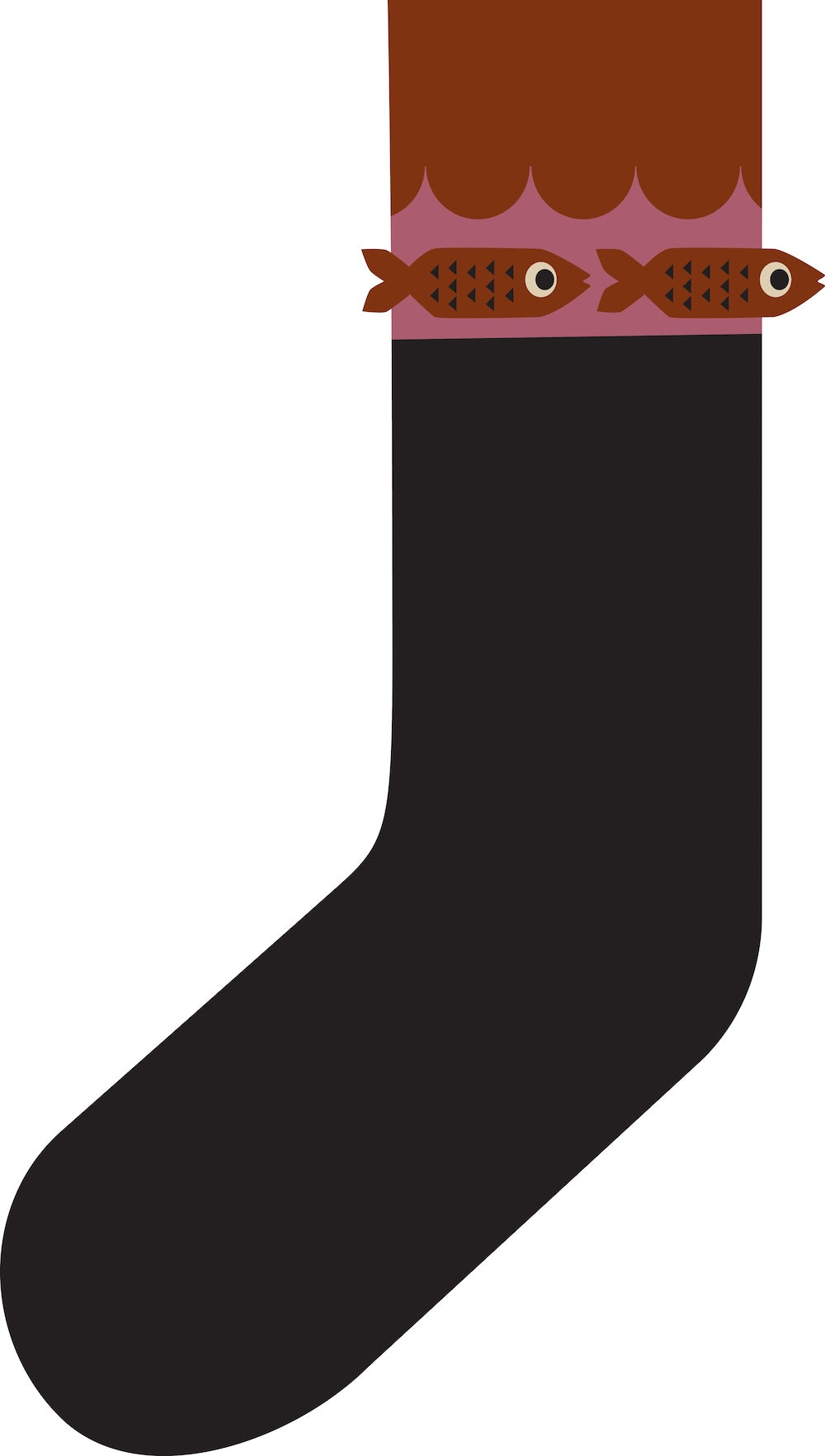 Danalvhild Cashmere Socks Black FISH