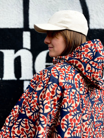 Danepackit Rainponcho Dk Navy MACROMICRO