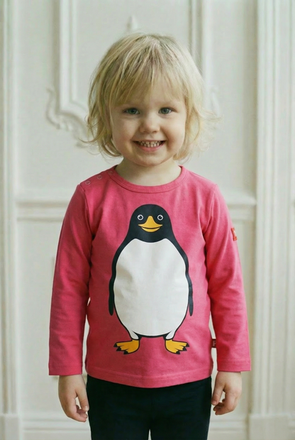 Dyrcritter Baby T Raspberry Sorbet PINGVIN