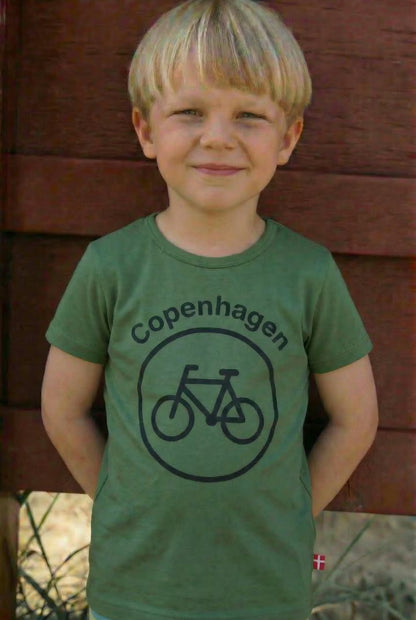 CYCLECPH Kids Cycle Tee Army CYCLE (black)