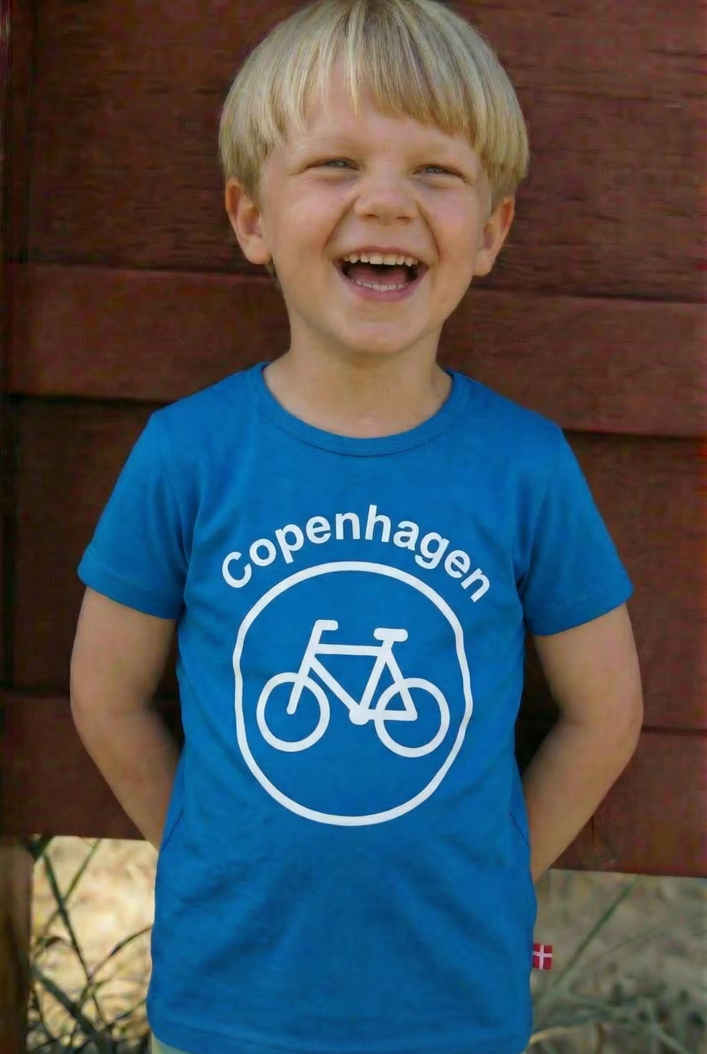 CYCLECPH Kids Cycle Tee Royal Blue CYCLE (white)