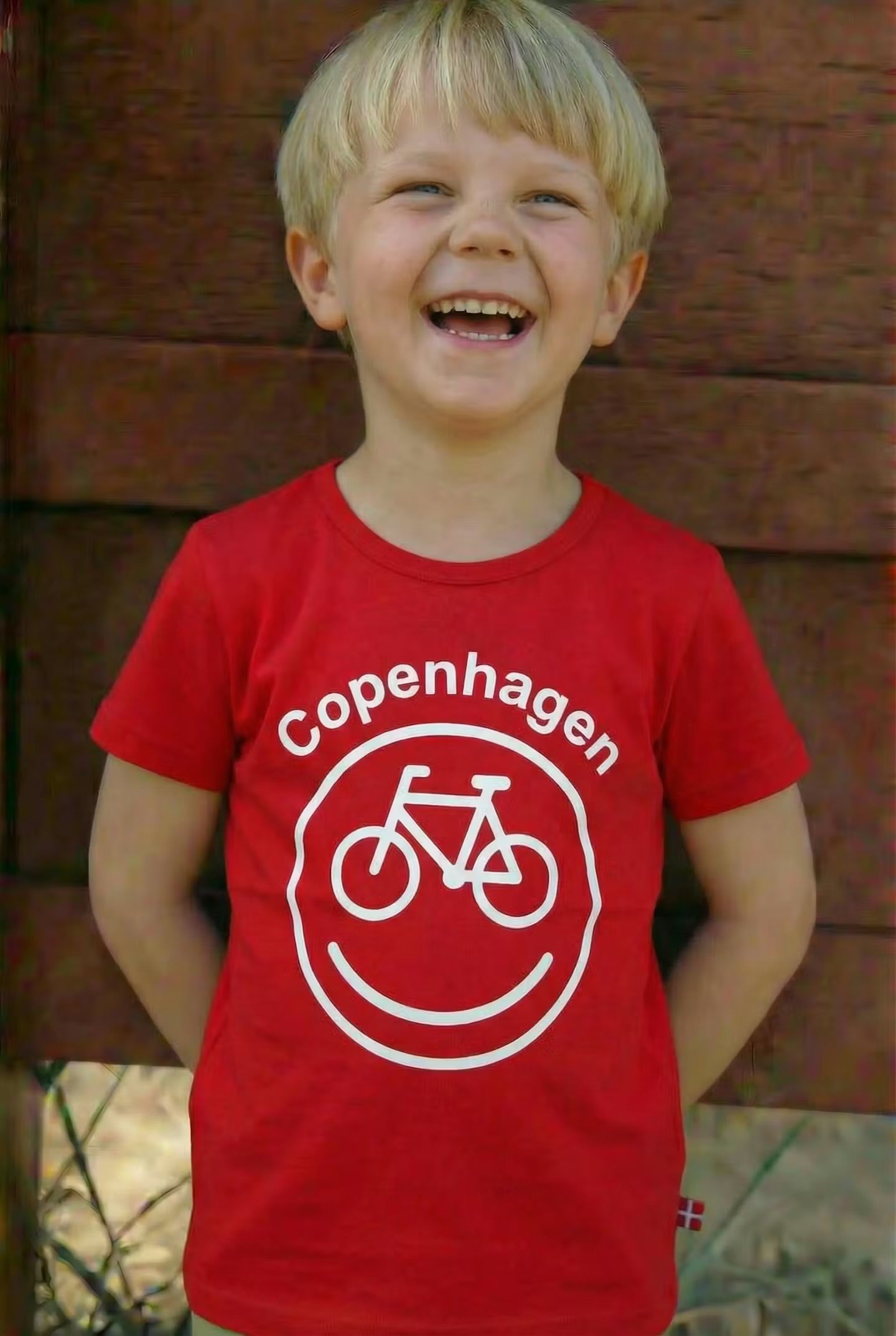 CYCLECPH Kids Smilecycle Tee Red CYCLE (white)
