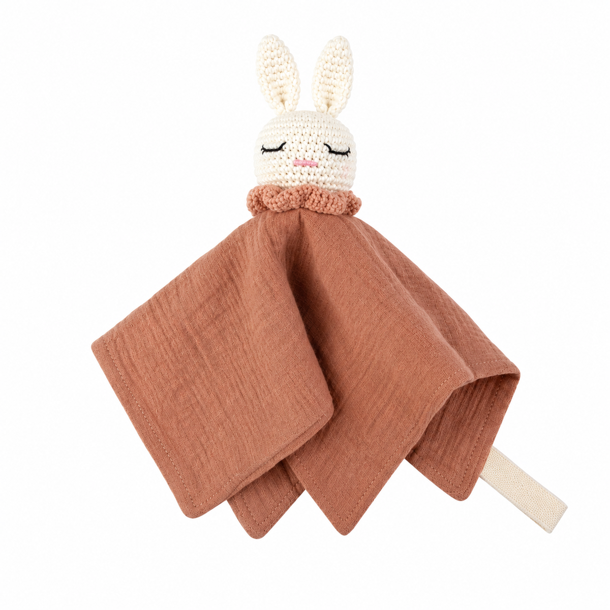 Håndlavet nusseklud Dusty Rust Bunny