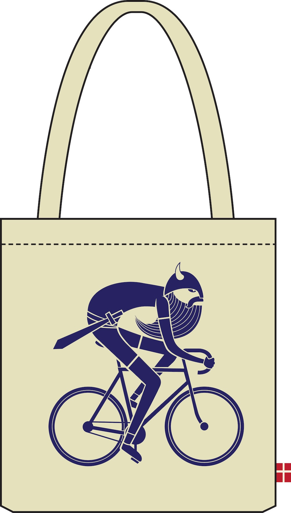 Copenhagen Shopper Offwhite BIKING VIKING