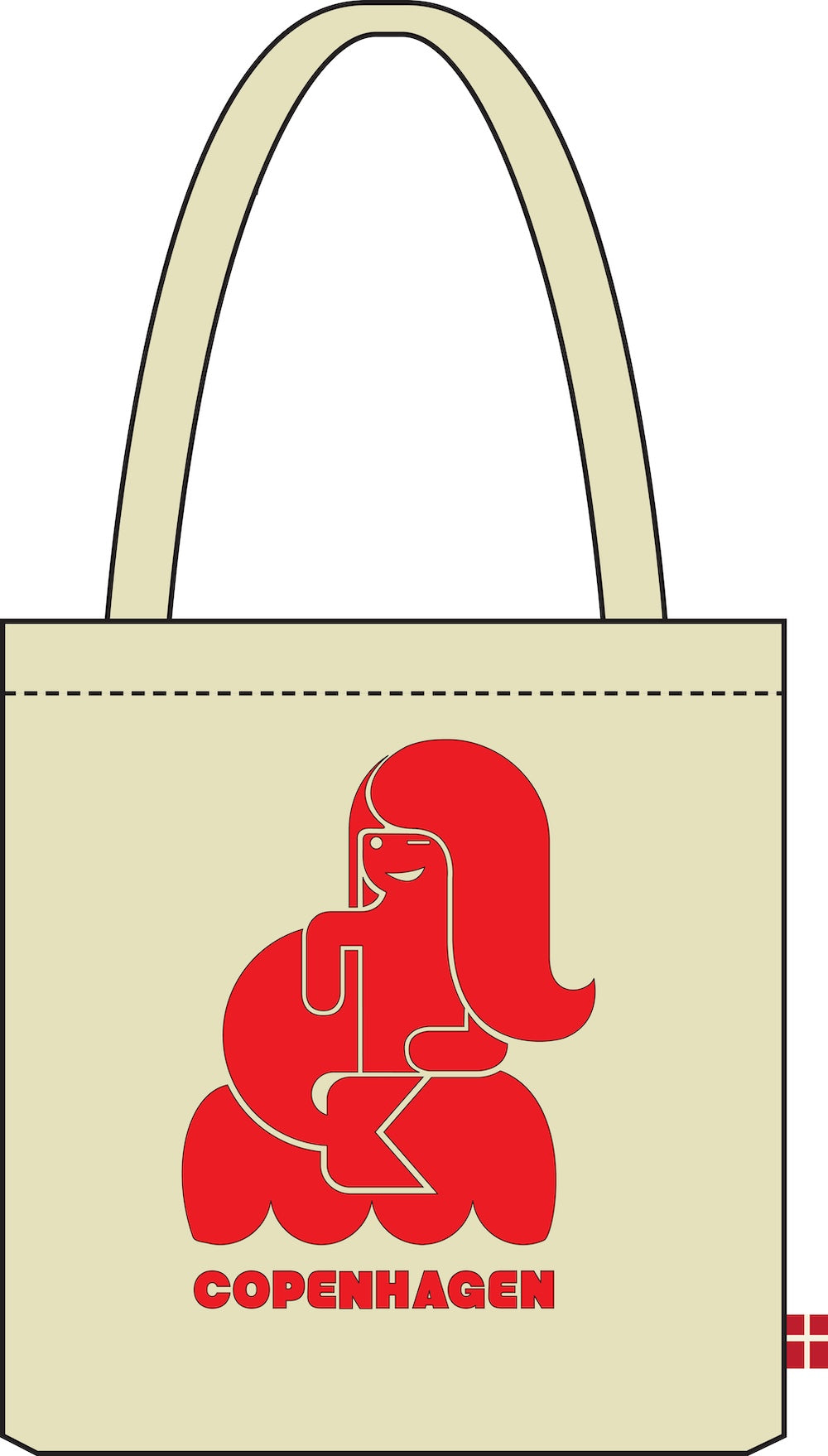 Copenhagen Shopper Offwhite CPH HAVFRUE