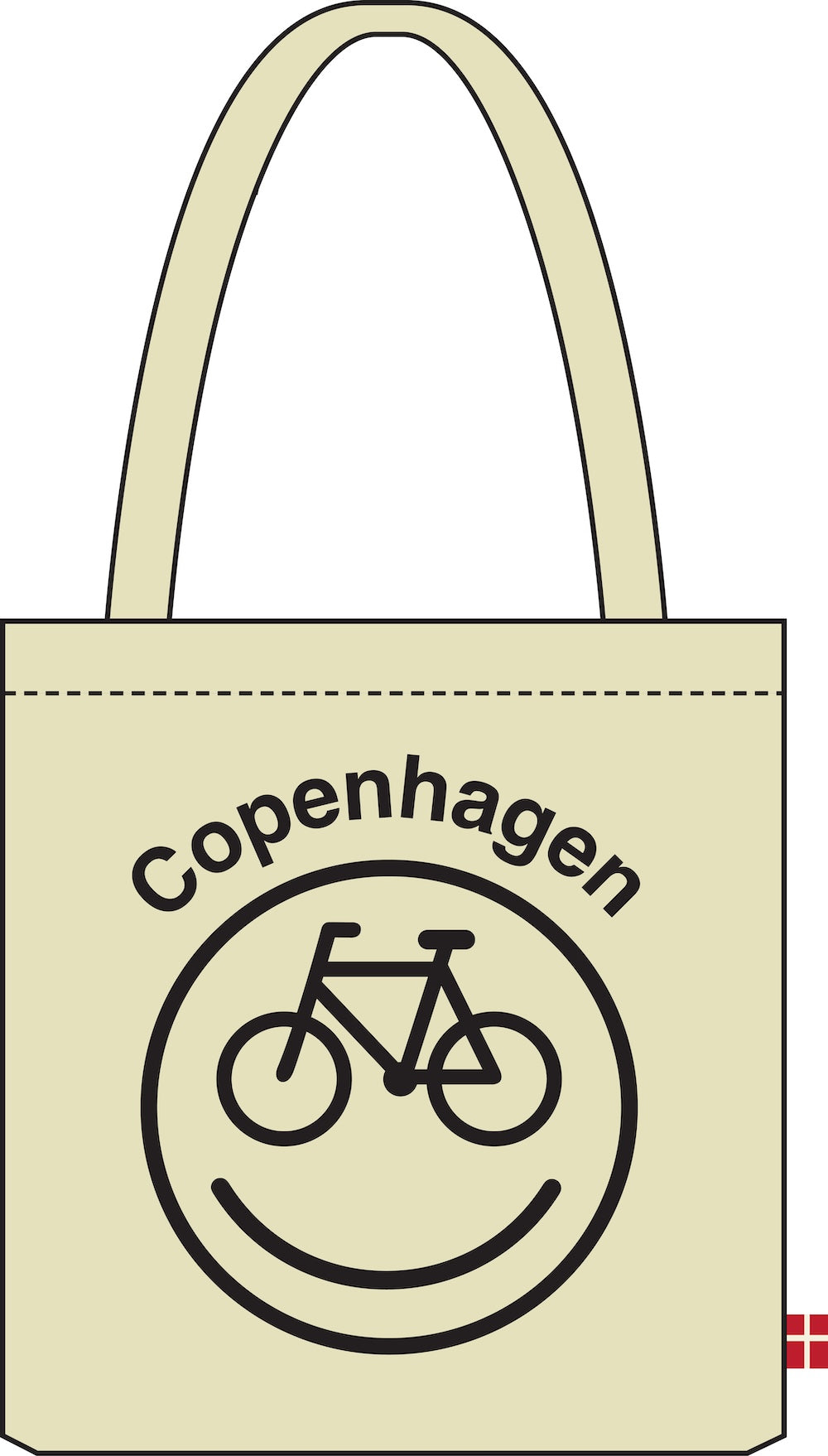 Copenhagen Shopper Offwhite CPH SMILE