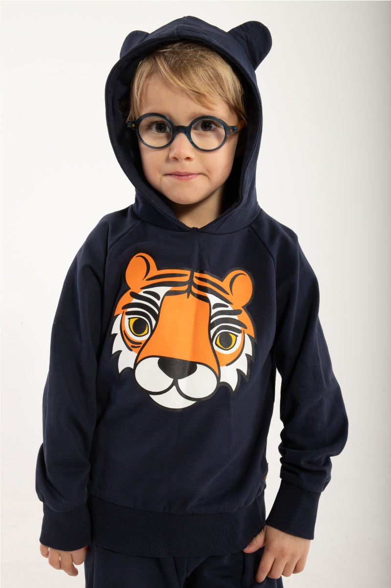 Dyrbellow Hoodie Dk Navy TIGER