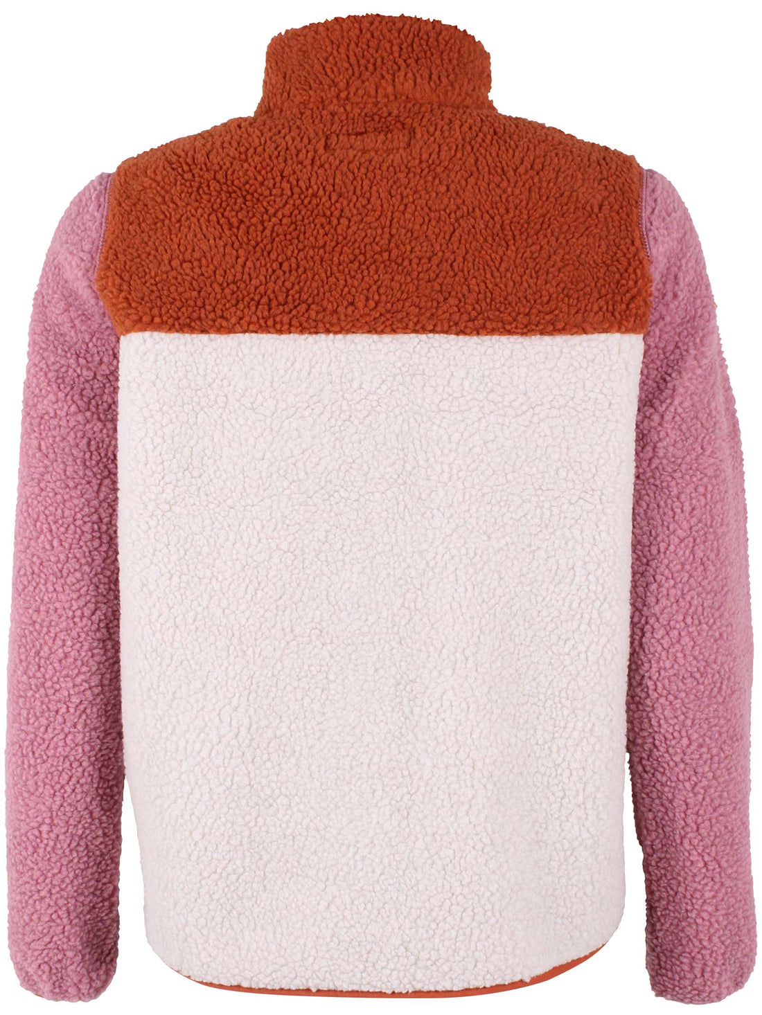 Danebirk Fleece Zip-Up Old Rose/Rust/Lt Beige