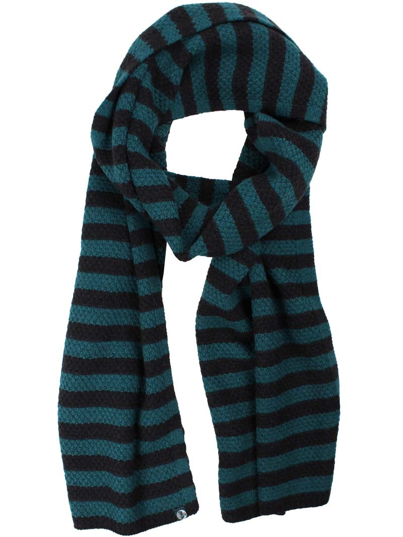 Daneboa Wollstrickschal Schwarz/Dunkelgrau