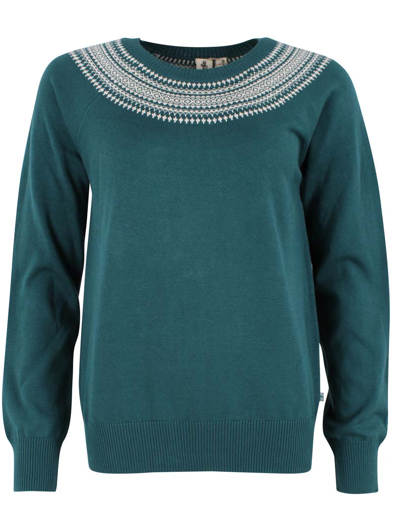 Strik bluse med nordisk mønster