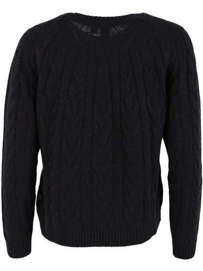 Danecable Knit Wool Sweater Black