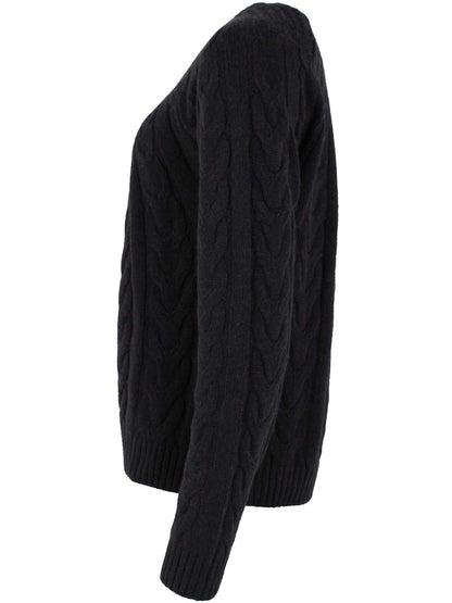 Danecable Knit Wool Sweater Black