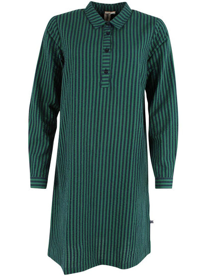 Danecarnation Seersucker Dress Dk Navy/Dk Pine