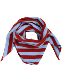 Danecharmer Wool Scarf Dk Brick/Lt Blue Grey