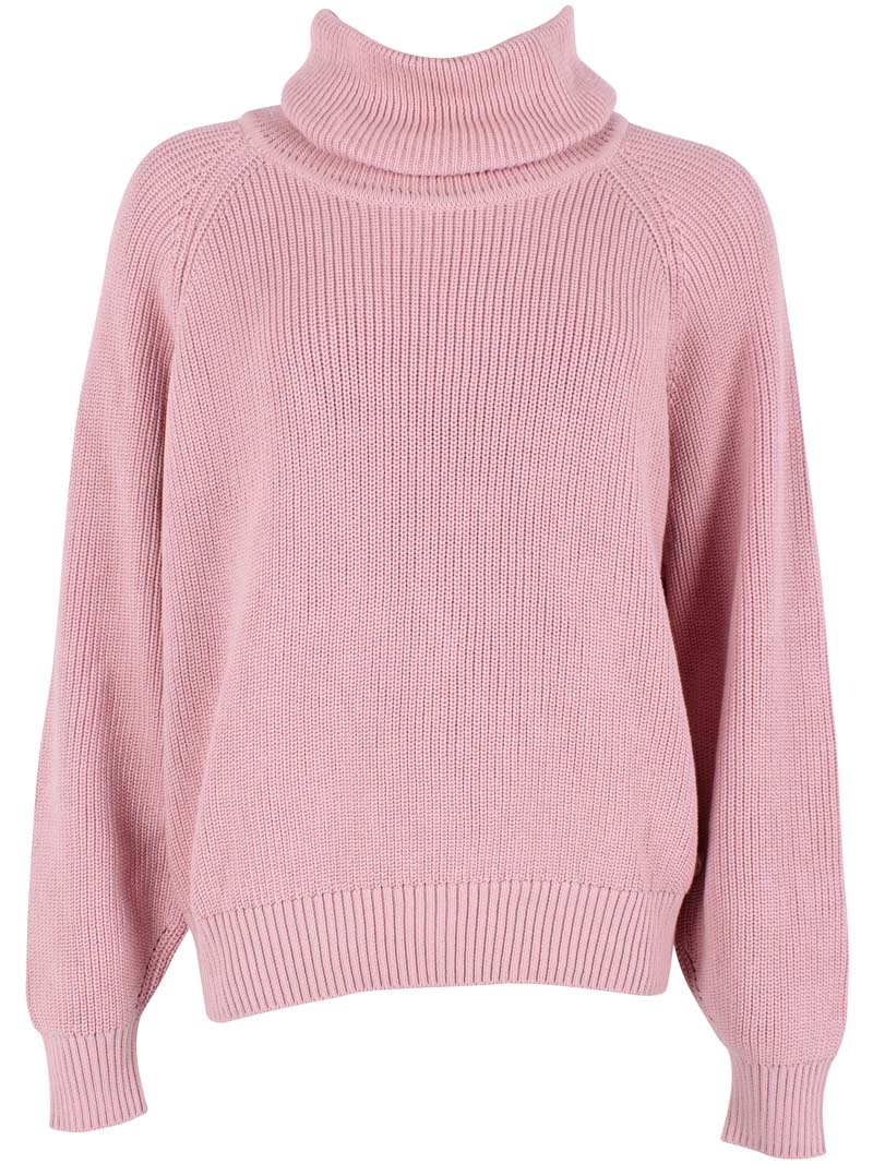 Danecountry Cotton Rollneck Sweater Cold Pink