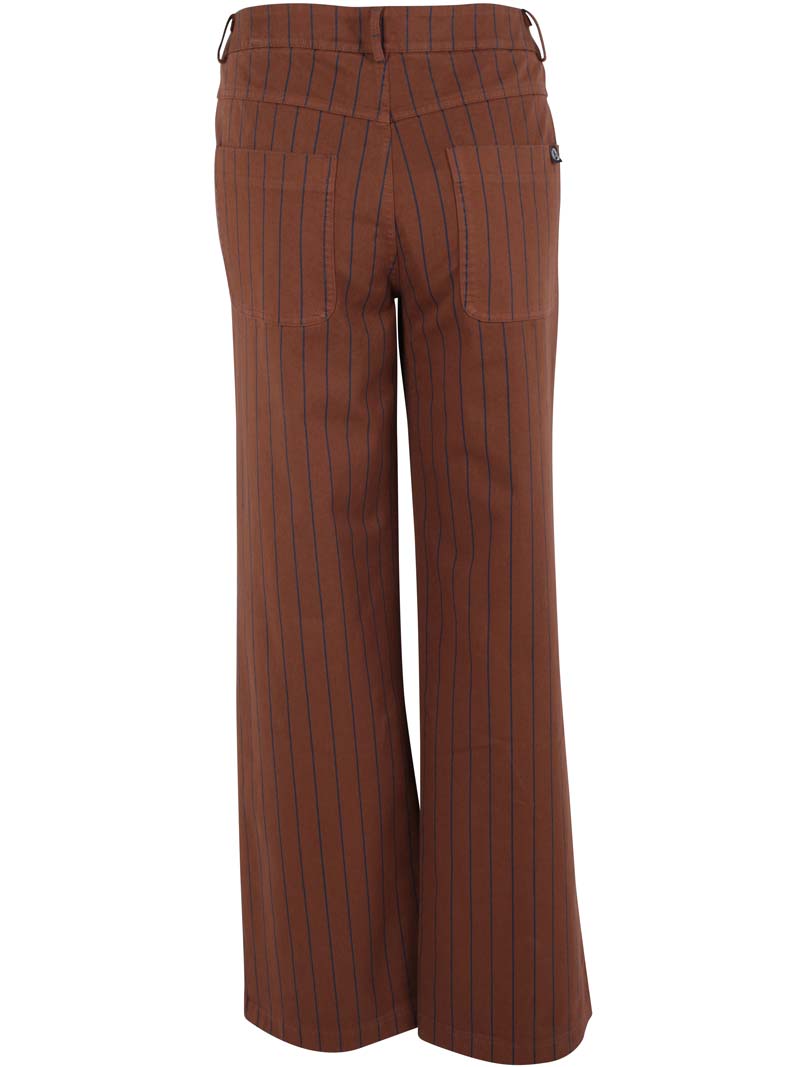 Danedaisy Stretch Canvas Pants Brown/Dk Navy