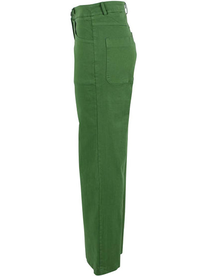 Danedaisy Stretch Canvas Pants Moss Green