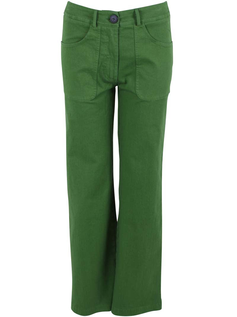 Danedaisy Stretch Canvas Pants Moss Green