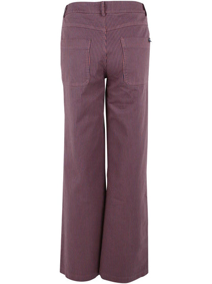 Danedaisy Stretch Canvas Pants Rose/Dk Navy