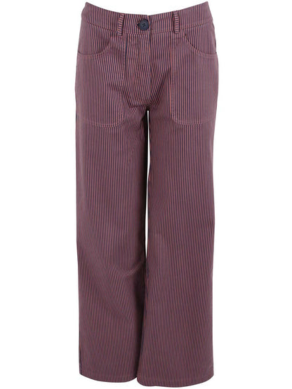 Danedaisy Stretch Canvas Pants Rose/Dk Navy