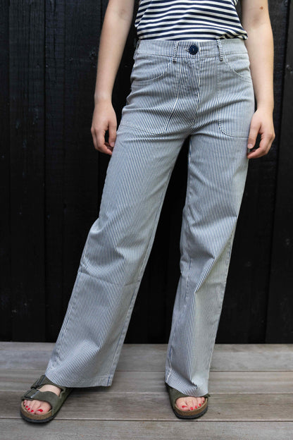 Danedaisy Stretch Canvas Pants Dk Navy/Chalk