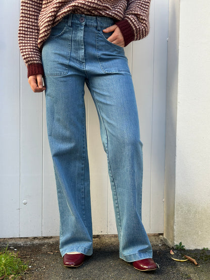 Danedaisy Denim Stretch Pants Used Wash