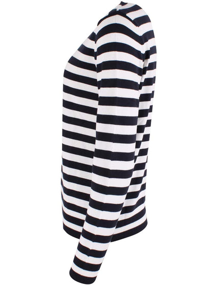 Danedinner Viscose Sweater Dk Navy/Chalk
