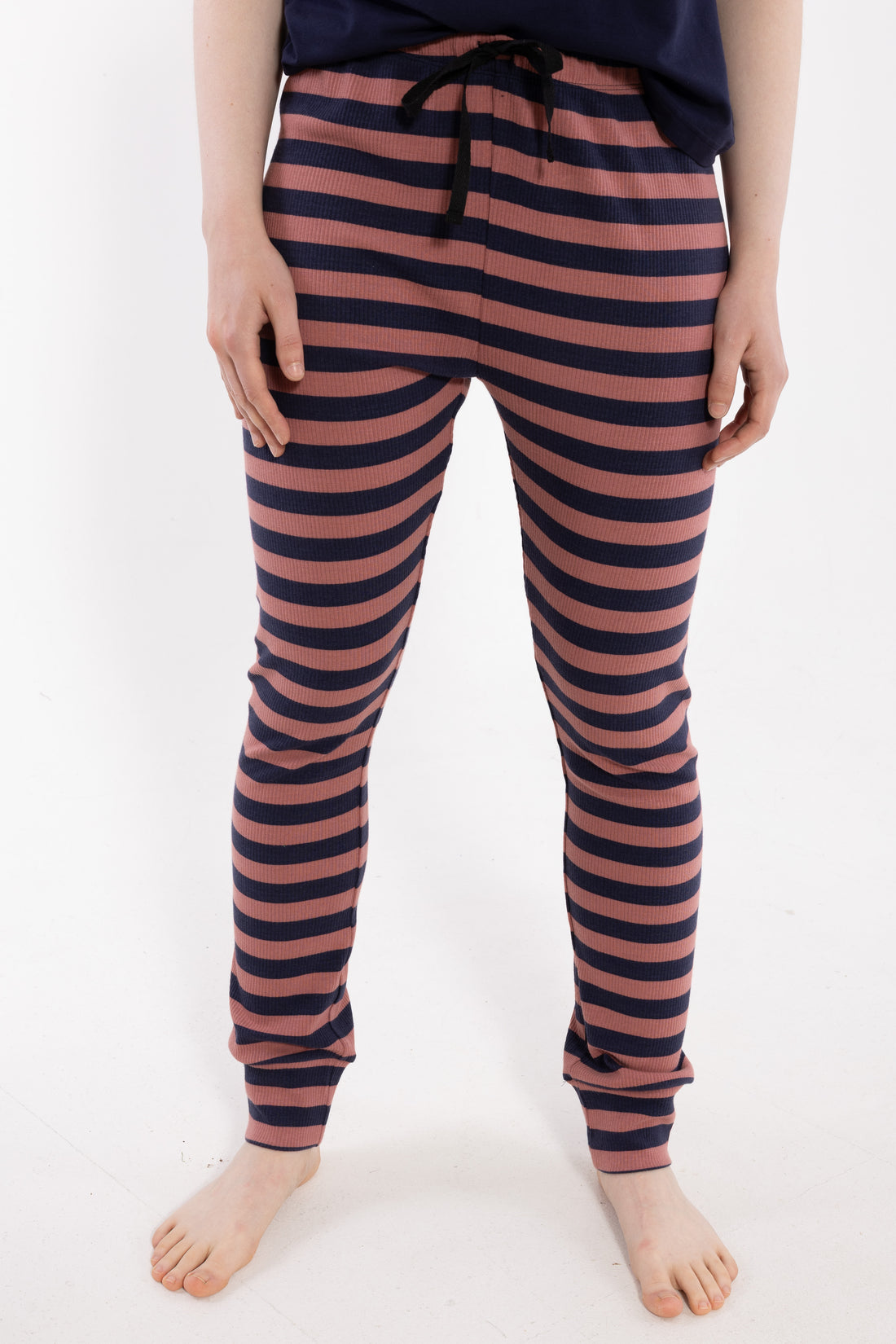 ESS - Danesandvig Loungepants Dk Rose Beige/Navy