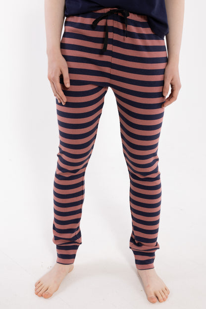 ESS - Danesandvig Loungepants Dk Rose Beige/Navy