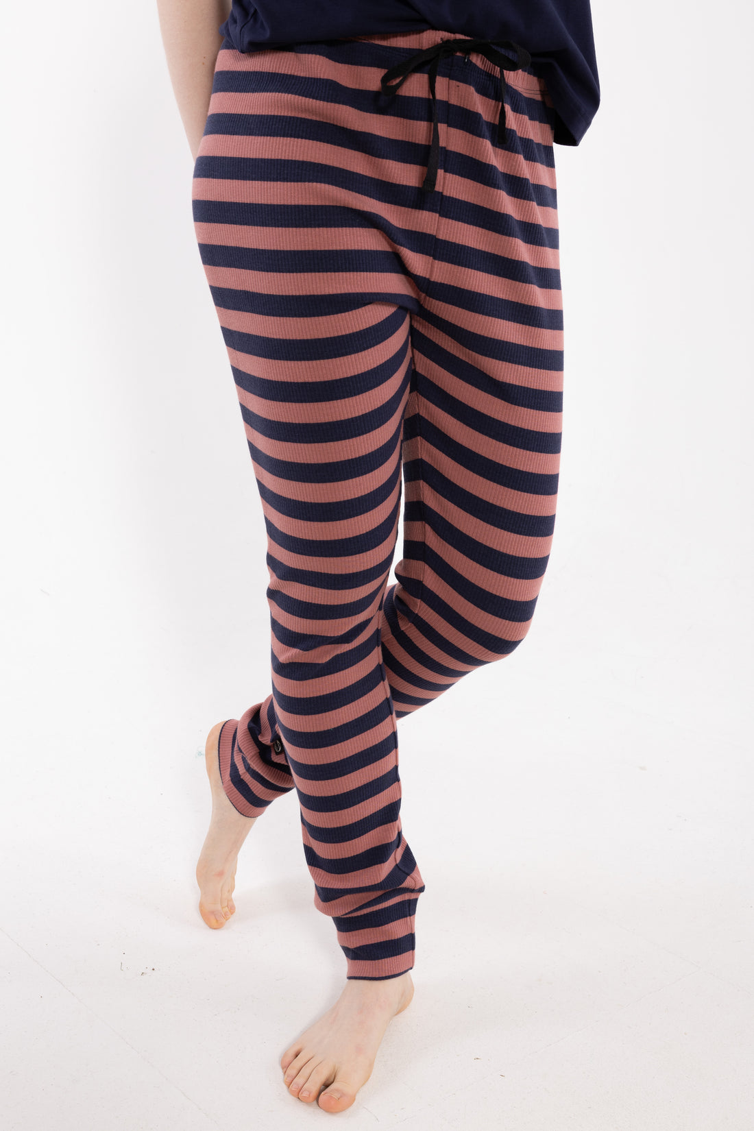 ESS - Danesandvig Loungepants Dk Rose Beige/Navy