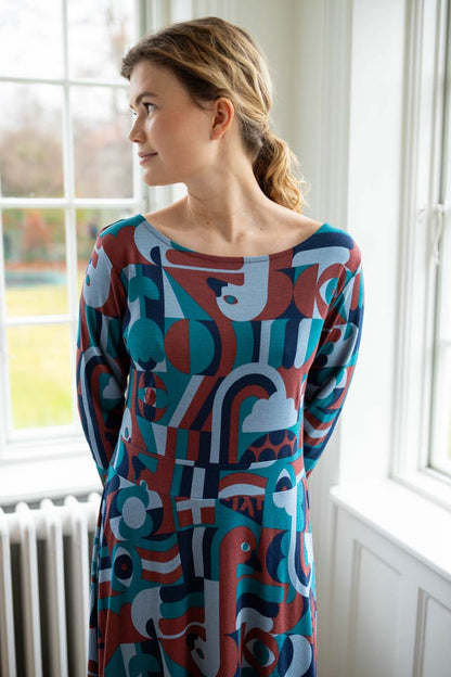 Daneviborg LS Interlock Dress Dk Navy PEAK EXPERIENCE