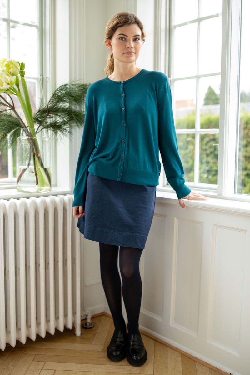 Danelunch Viscose Cardigan Dk Slate