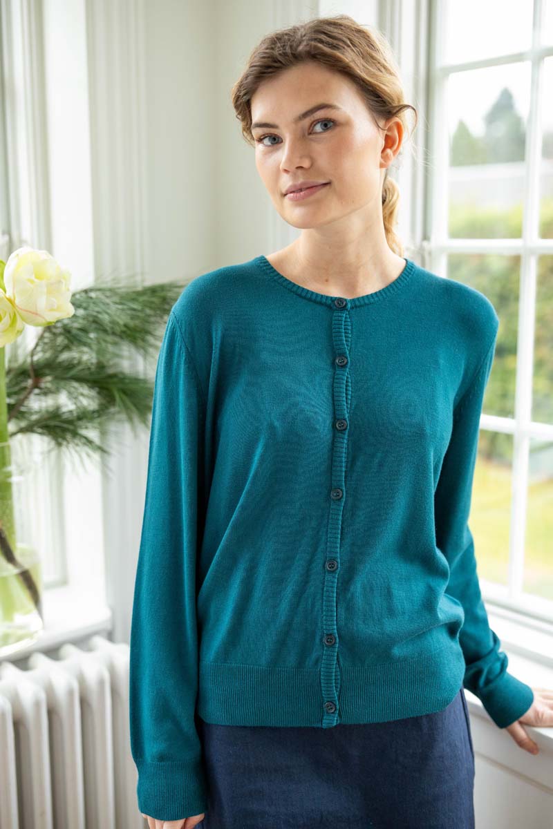 Danelunch Viscose Cardigan Dk Slate