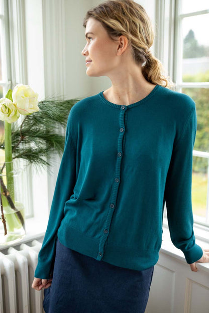 Danelunch Viscose Cardigan Dk Slate