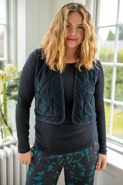 Daneblues Cord Vest Black