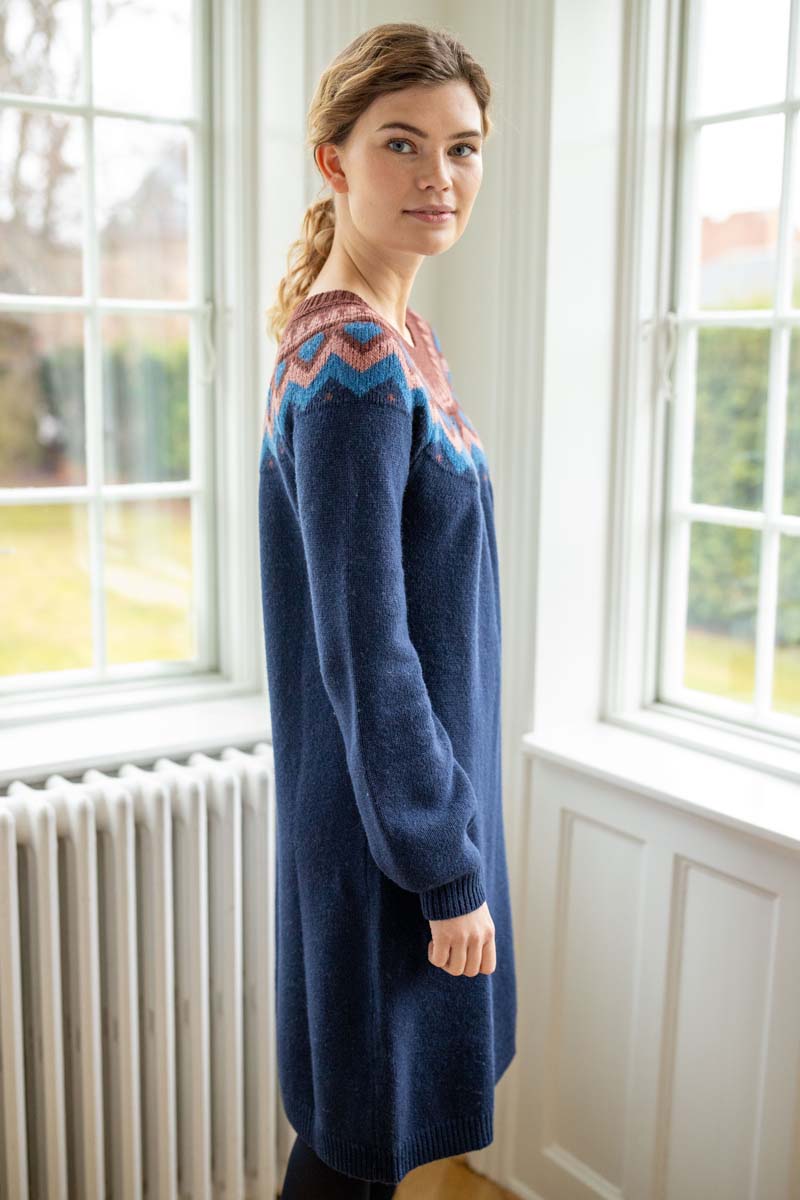 Danesukkertop Wool Sweater Dress Dk Navy