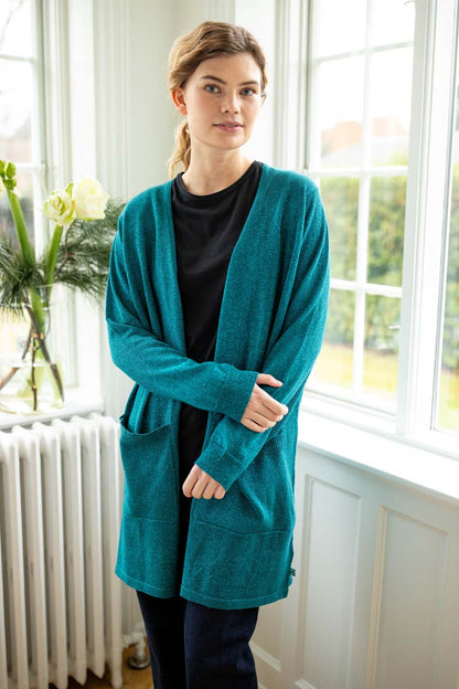 Danoffice Glitter Cardigan Dk Slate