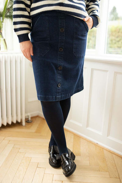 Danekage Denim Stretch Skirt Denim
