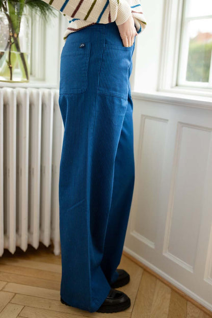 Danedaisy Stretch Canvas Pants Warm Blue/Dk Navy