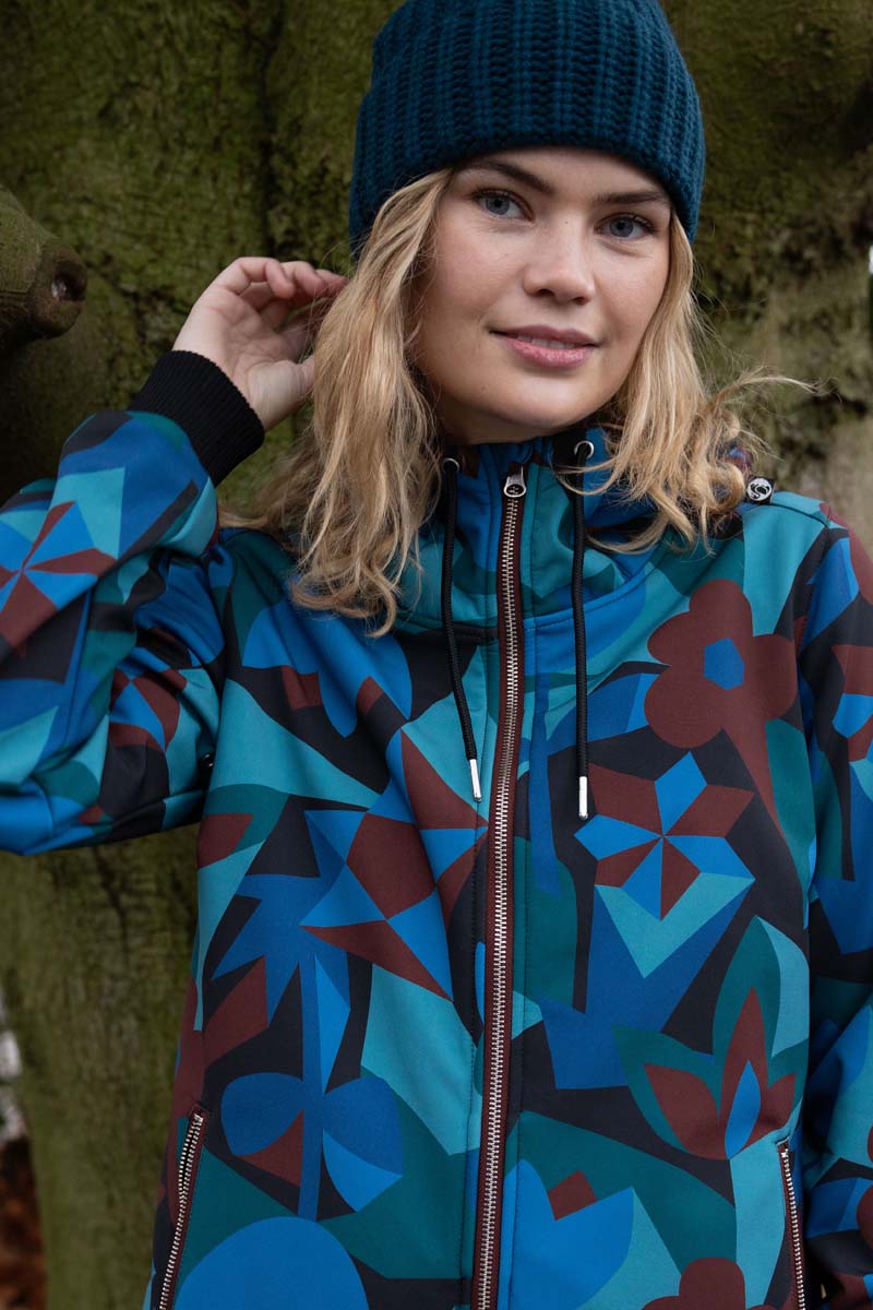 Danejane Softshell Schwarz Merlot GEOFLEUR