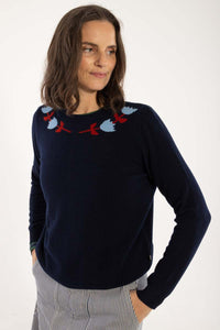 Danevibe Merino Wool Sweater Dk Navy