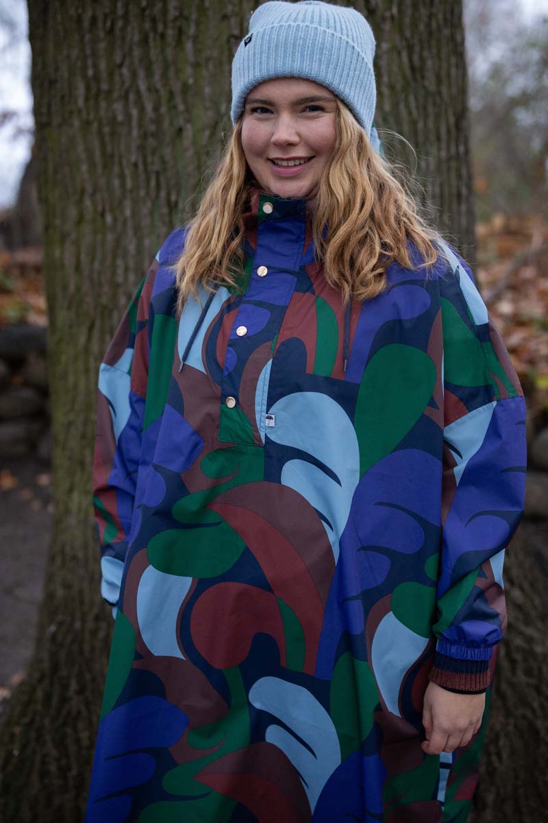 Mønstret regnponcho
