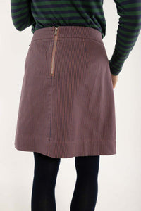 Danelondon Stretch Canvas Skirt Rose/Dk Navy