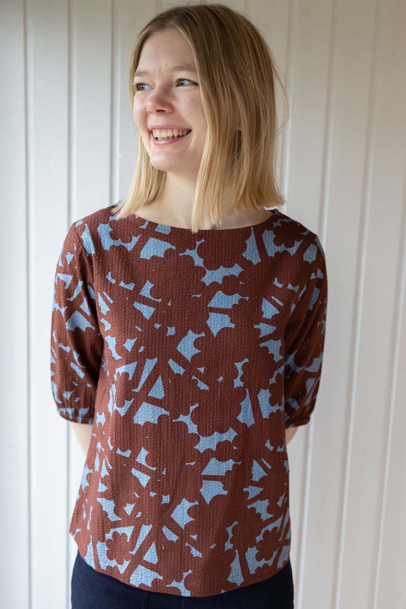 Danecremant Seersucker Shirt Lt Blue BRAMBLE