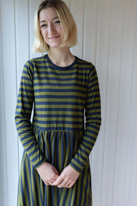 Danebasic Kroeyer LS Dress Dk Navy/Olive