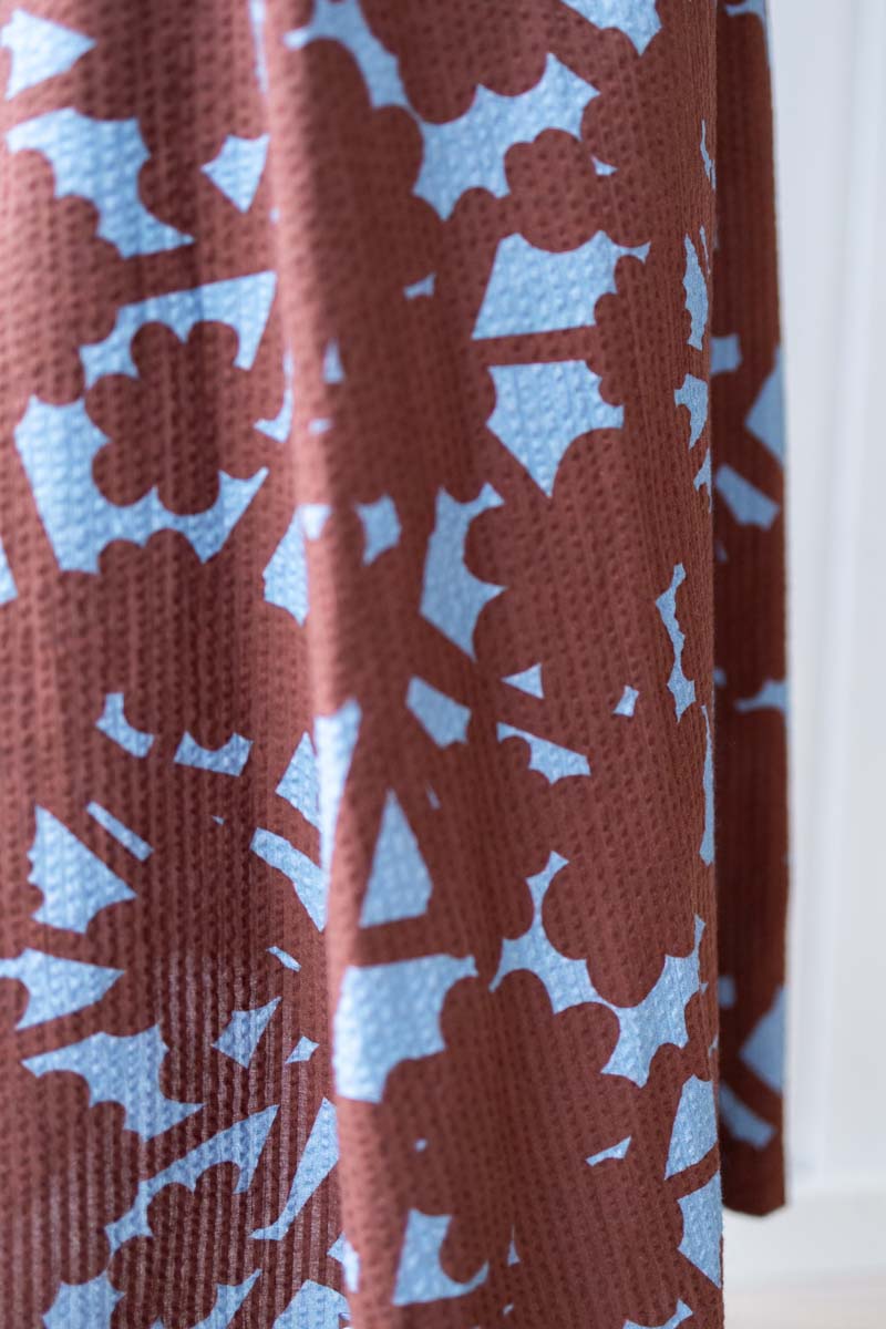 Danespresso Seersucker Skirt Lt Blue BRAMBLE