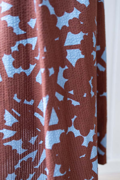 Danespresso Seersucker Skirt Lt Blue BRAMBLE