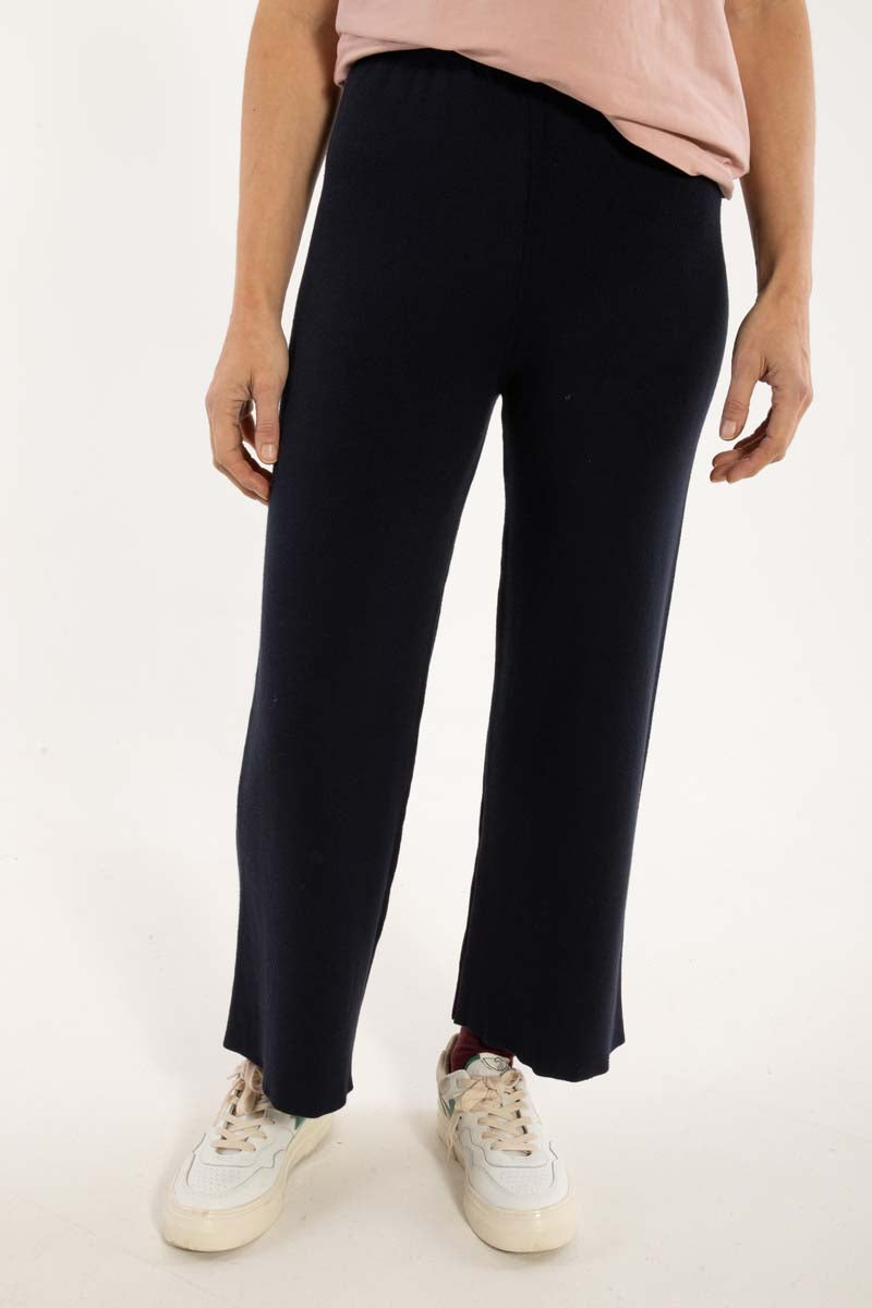 Danexclusive Viscose Pants Dk Navy